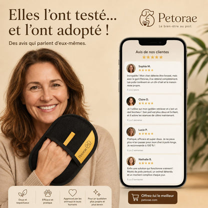 Avis de clientes sur le Gant Atrap'Poils Petorae