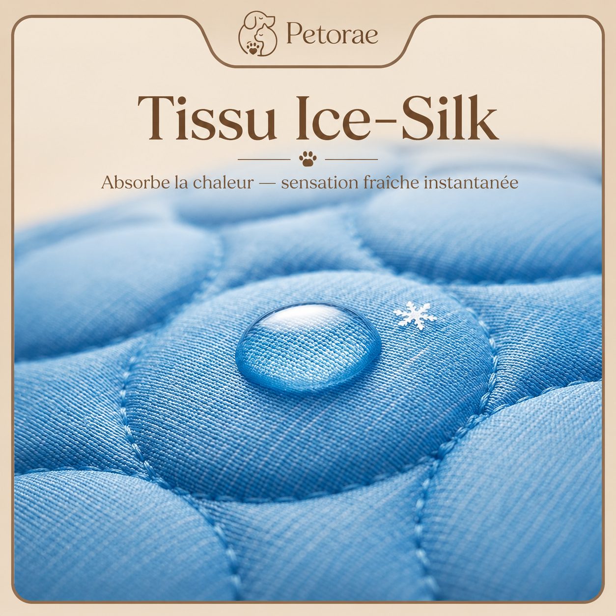 Tissu Ice-Silk qui absorbe la chaleur du corps