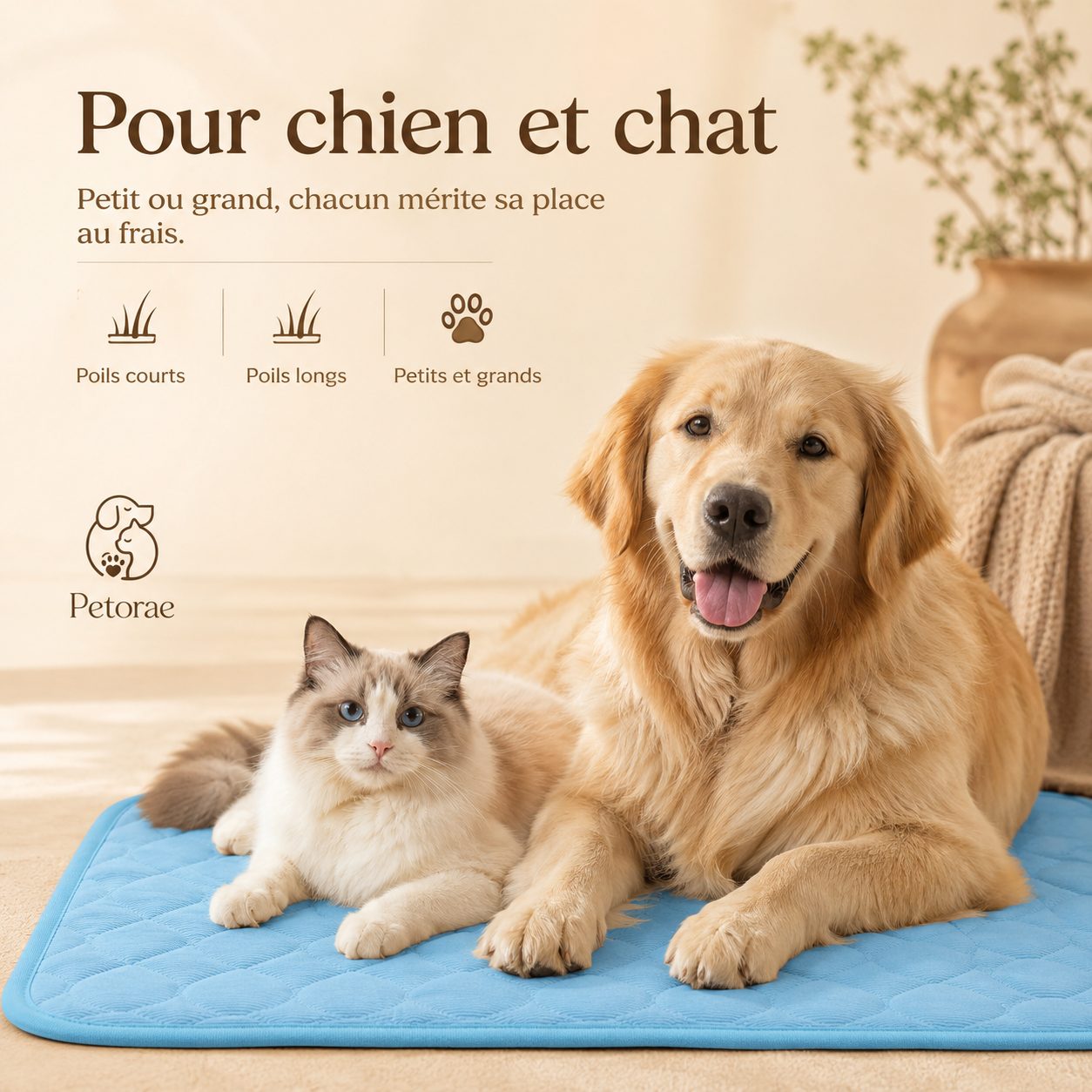 Pour chien et chat, petits et grands gabarits