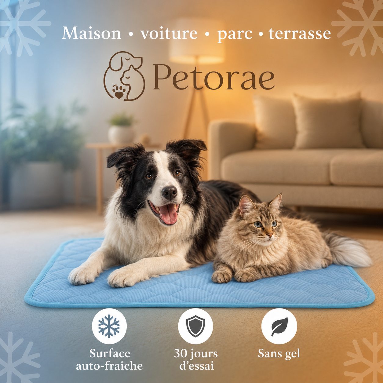 S'utilise à la maison, en voiture, au parc et en terrasse